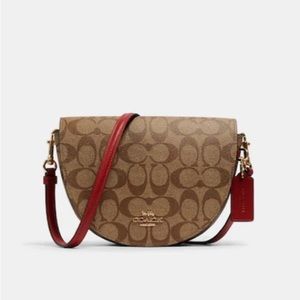 Coach Ellen Crossbody In Signature Canvas C1430